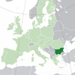 Mapa de Bulgaria