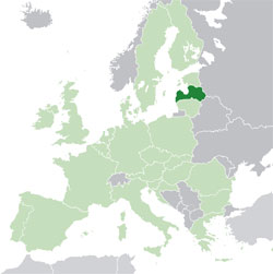 Mapa de Letonia