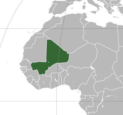 Mapa de Mali