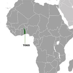 Mapa de Togo