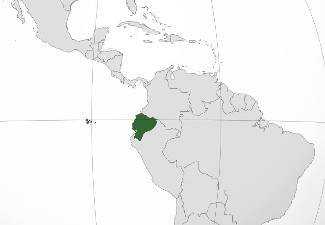 Mapa De Ecuador Donde Está Queda País Encuentra Localización.