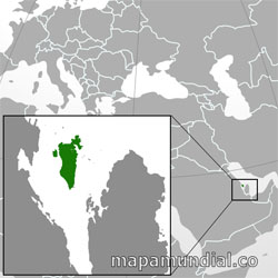 Mapa de Bahréin
