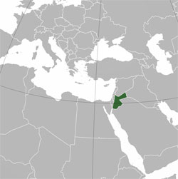 Mapa de Jordania