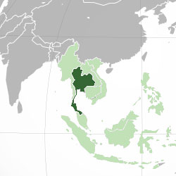 Mapa de Tailandia