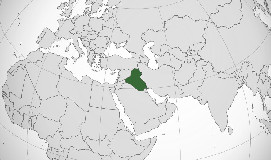 ﻿Mapa de Iraq (Irak)﻿, donde está, queda, país, encuentra ...
