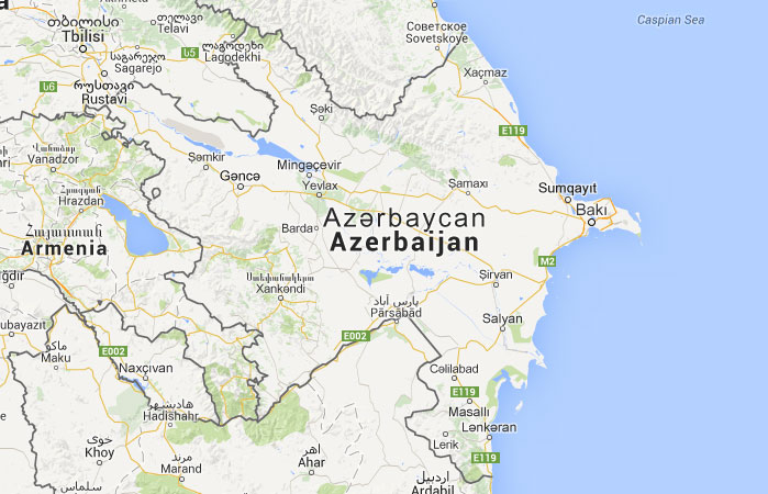 Mapa de Azerbaiyán