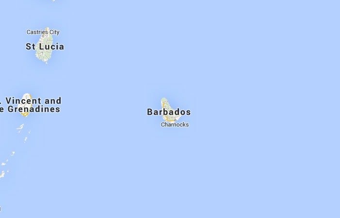 Mapa de Barbados