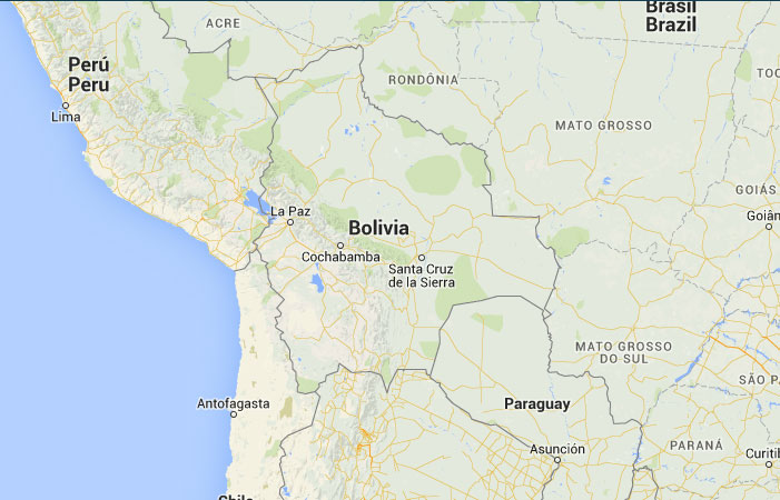 Mapa de Bolivia