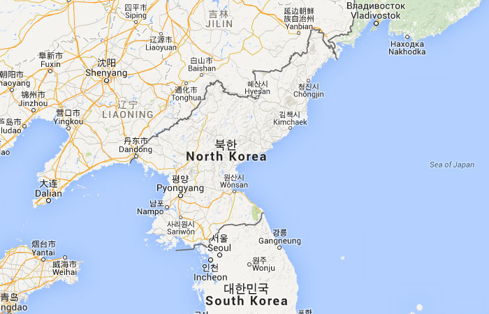 Mapa de Corea del Norte