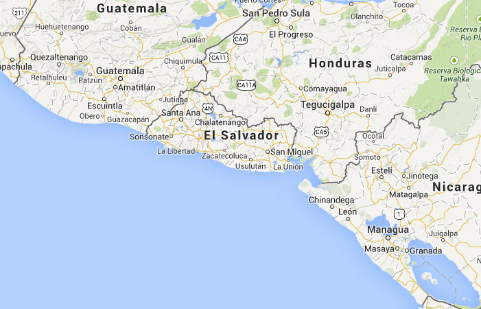 Mapa de El Salvador