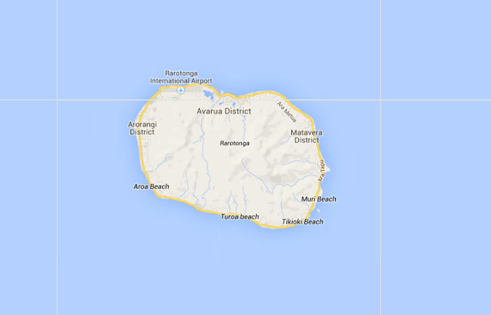Mapa de Islas Cook