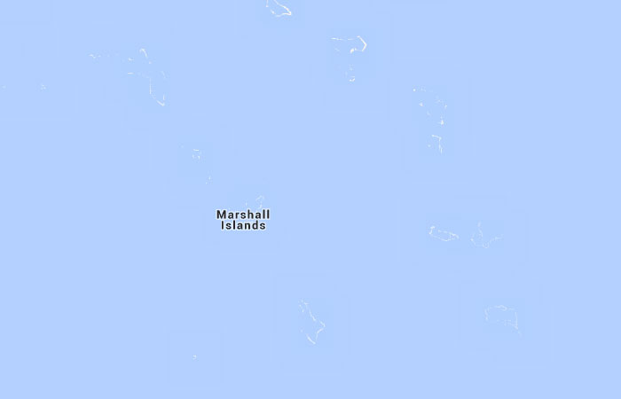 Mapa de Islas Marshall