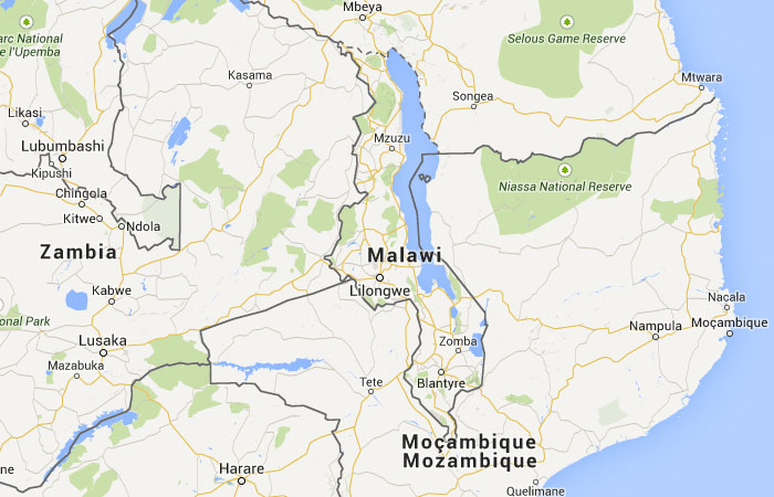 Mapa de Malawi