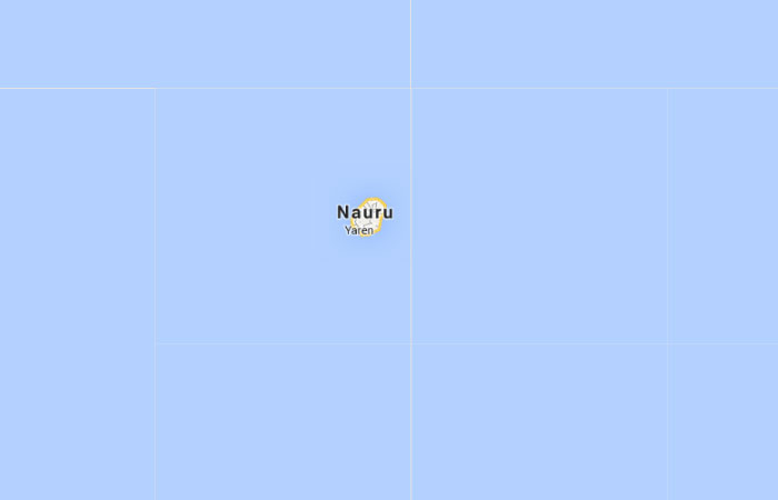 Mapa de Nauru