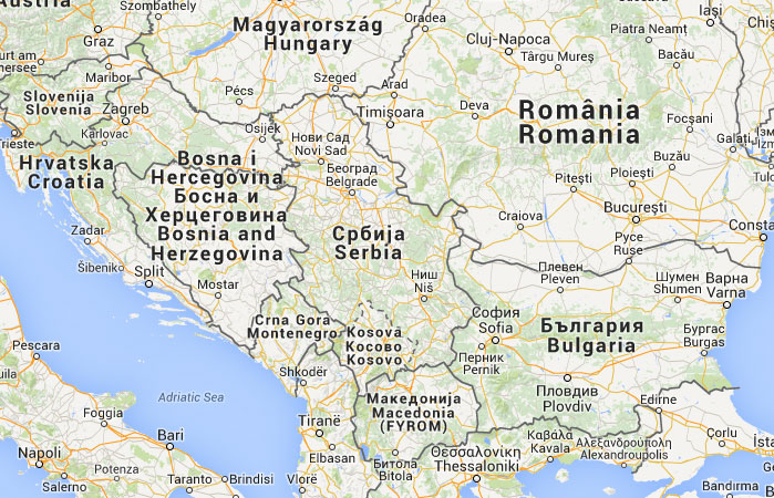 ﻿mapa de serbia﻿, donde está, queda, país, encuentra