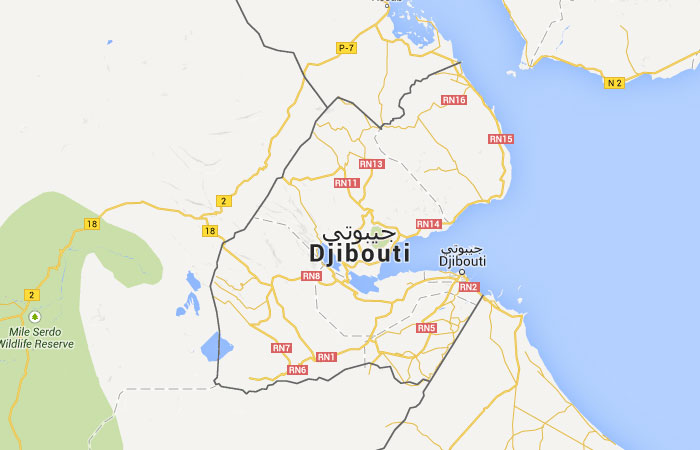 Mapa de Yibuti (Djibouti)