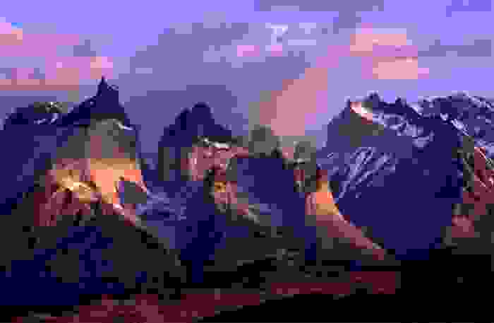 Torres del Paine, en las montañas de los Andes