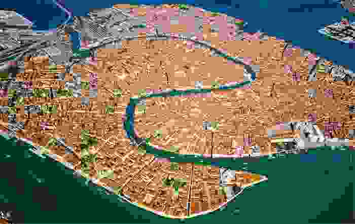 Vista aérea de Venecia