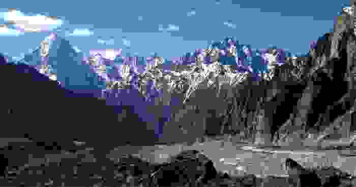 Valle de Hushe y glaciar de Masherbrum