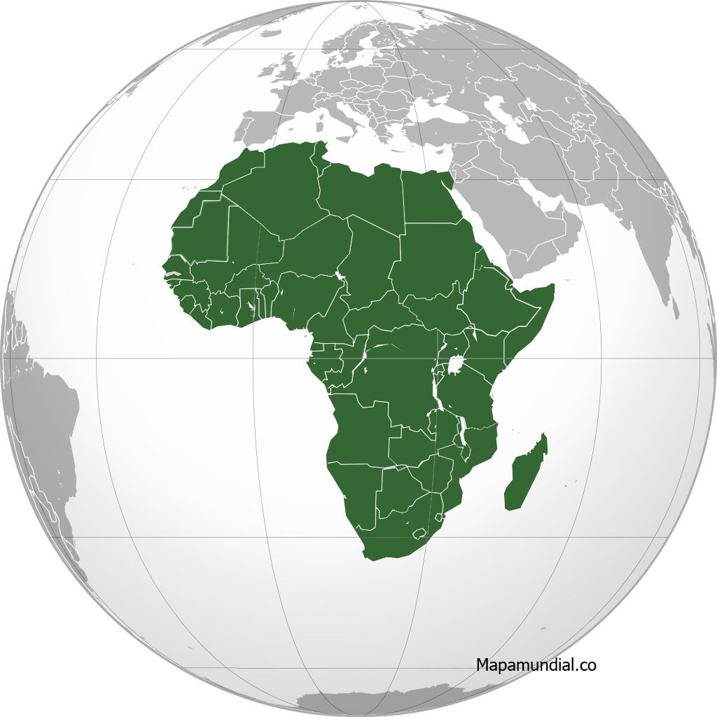 Mapa de Africa, donde está Africa, queda, encuentra